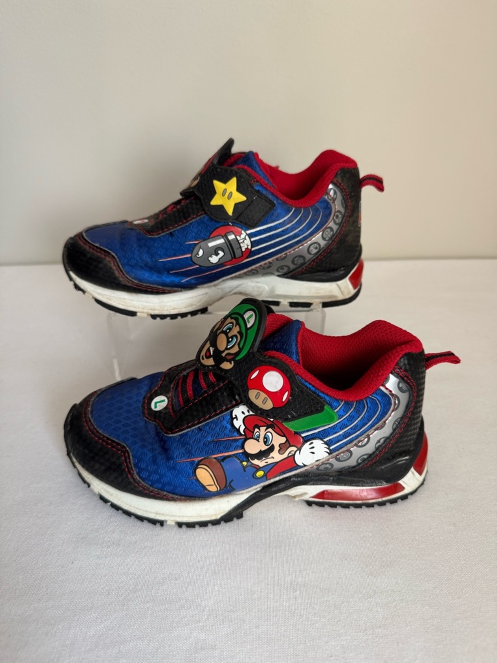 Super Mario Kids Light-up Sneakers with Mario & Luigi